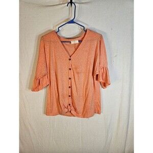 Bobbie Brooks Large Peach Women's shirt -- ITEM #2275